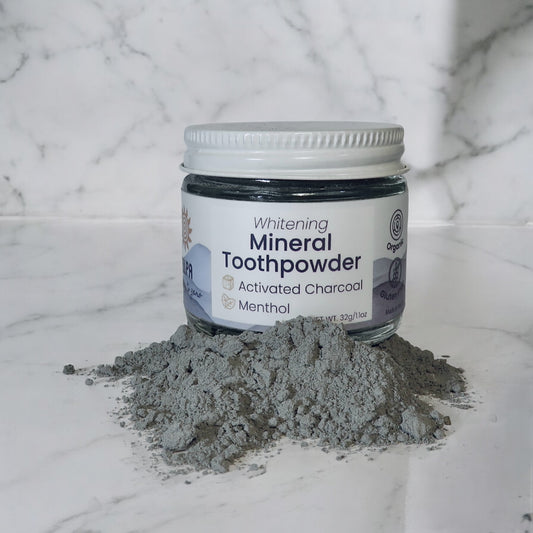 f. Whitening Mineral Toothpowder - Activated Charcoal & Menthol